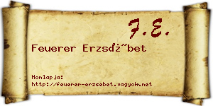 Feuerer Erzsébet névjegykártya